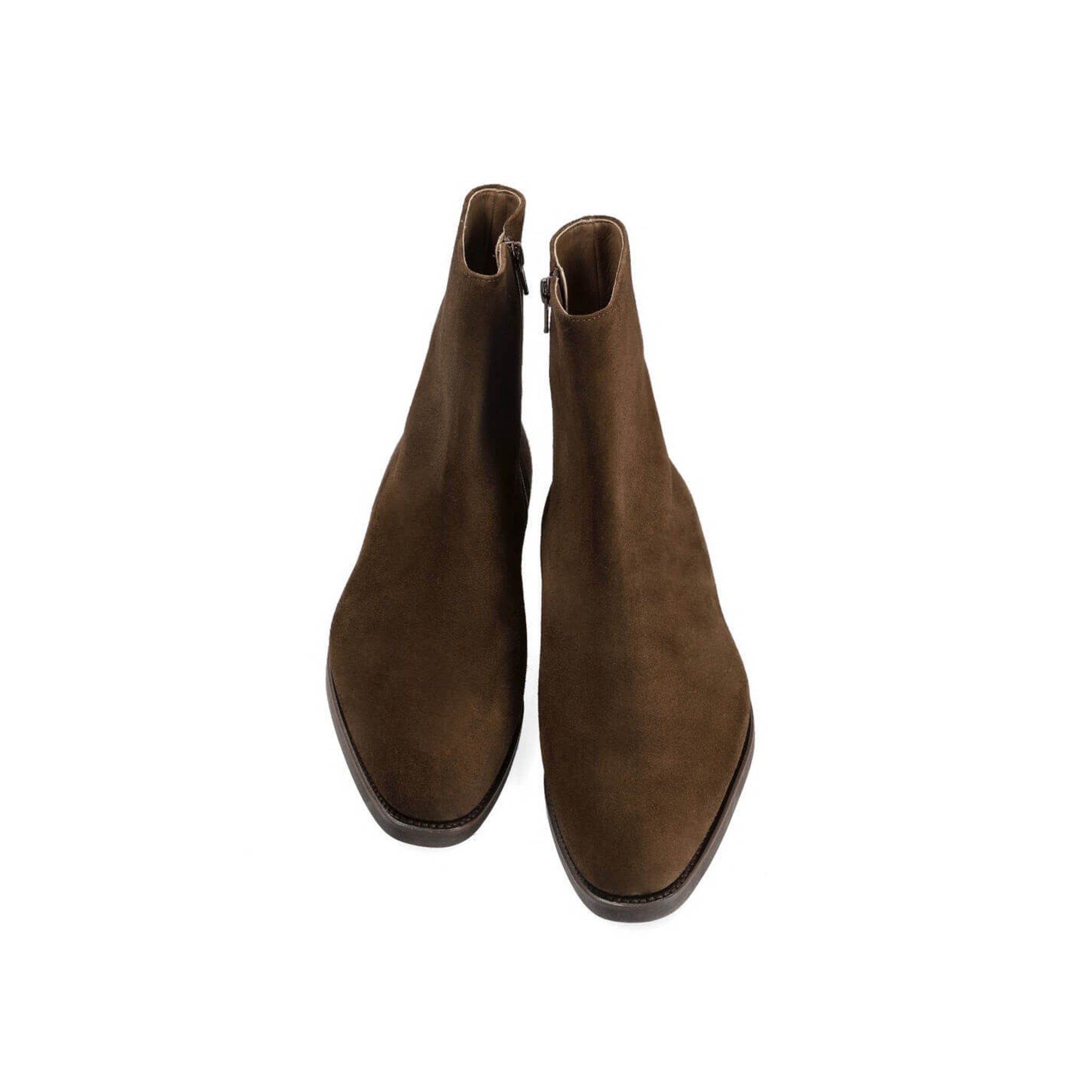 Iroko Suede High Ankle Zip Boots