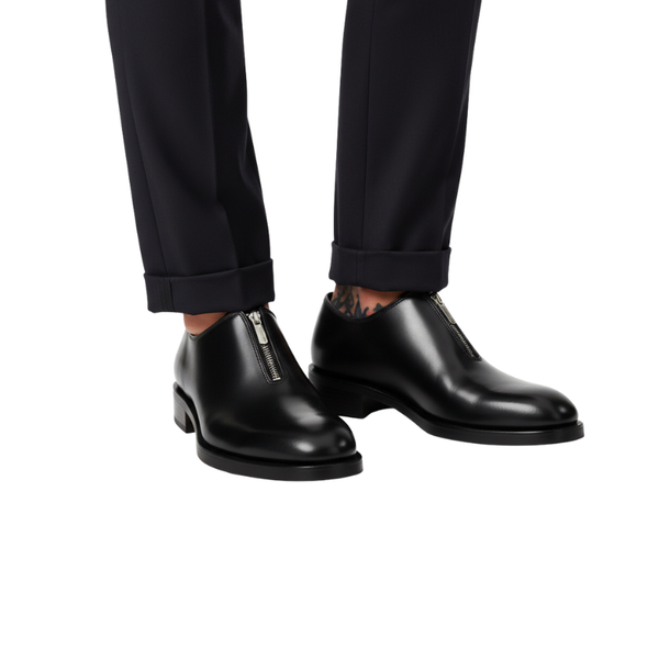 Italian Metallic Zipper Oxford