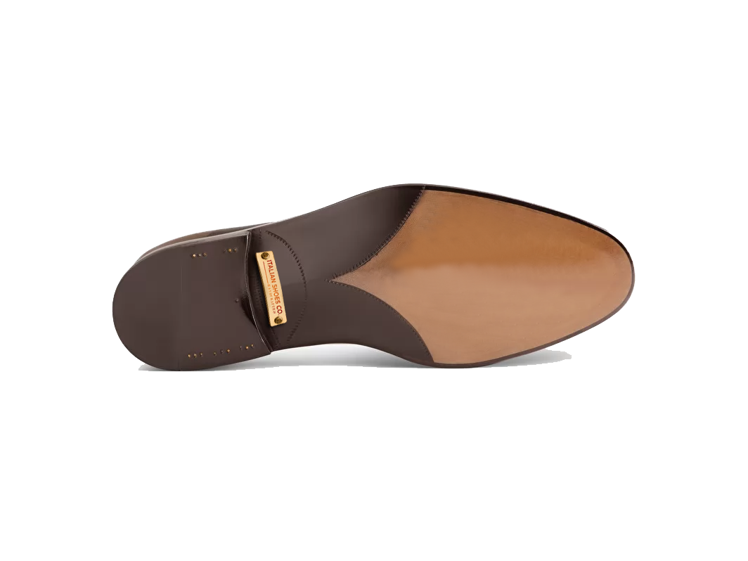 Oxford Classy Leather Dark Grey Shoes