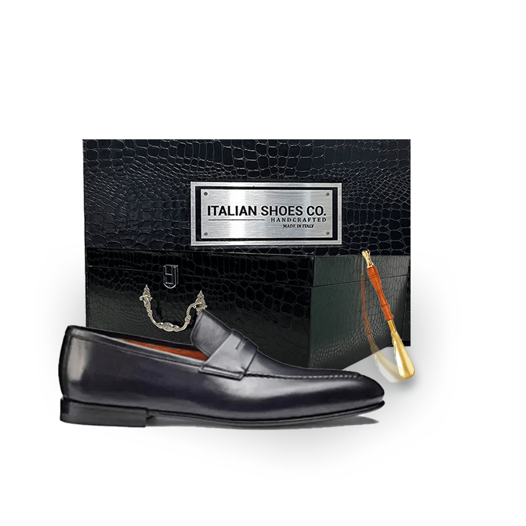 Classic Penny Blue Loafer