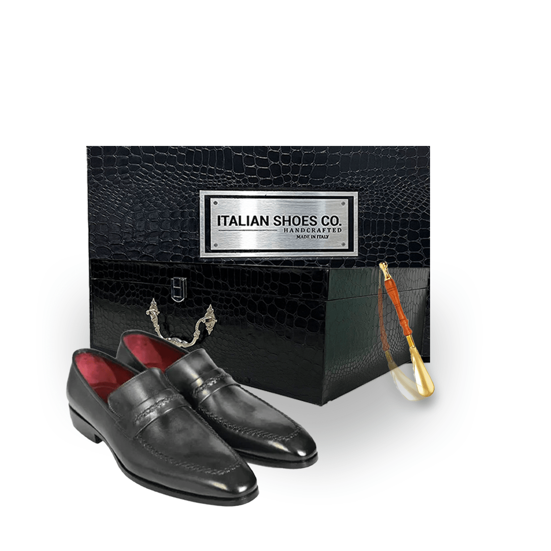 Crest Classic Leather Slip-on Penny Loafers Shoes