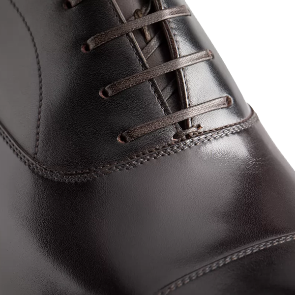 Oxfords Matt Black Leather Men Shoes India