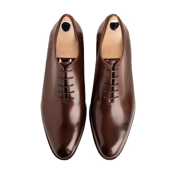 Oxford Classic Plain Toe Brown Leather Shoes