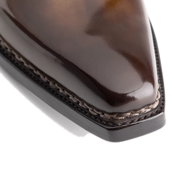 Oxford Men Italian Leather Shade Brown Shoes