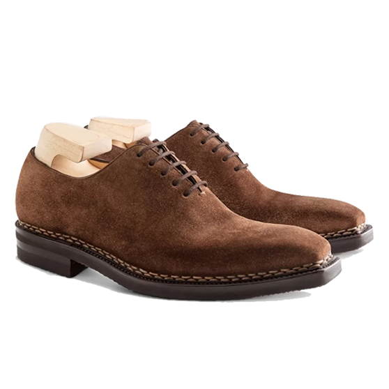 Oxford Brown Suede Leather Shoes