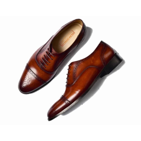 Wingtip Captoe Italian Dress up Men Shoes