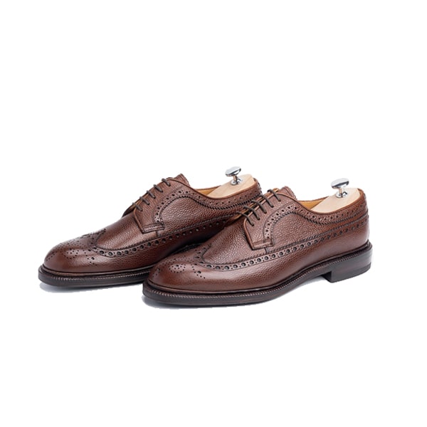 Wingtip Derby Leather Shoes