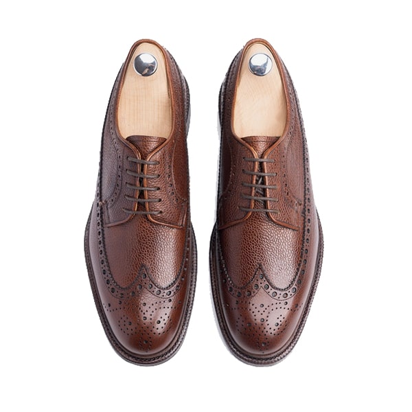 Wingtip Derby Leather Shoes