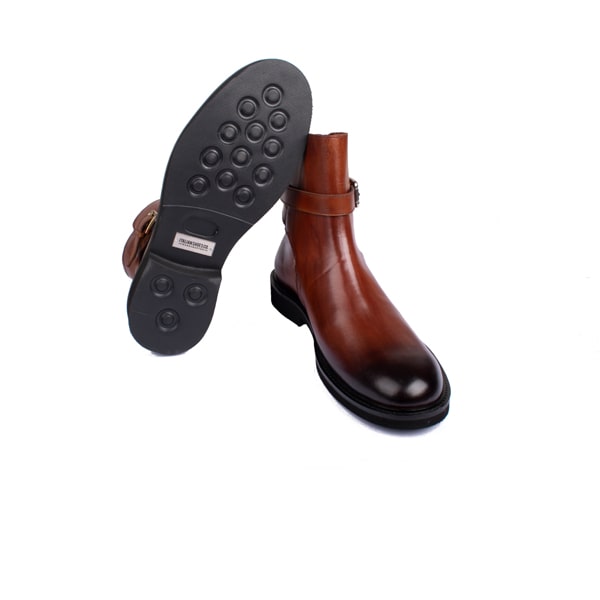 Classic High Ankle Boots In Brown
