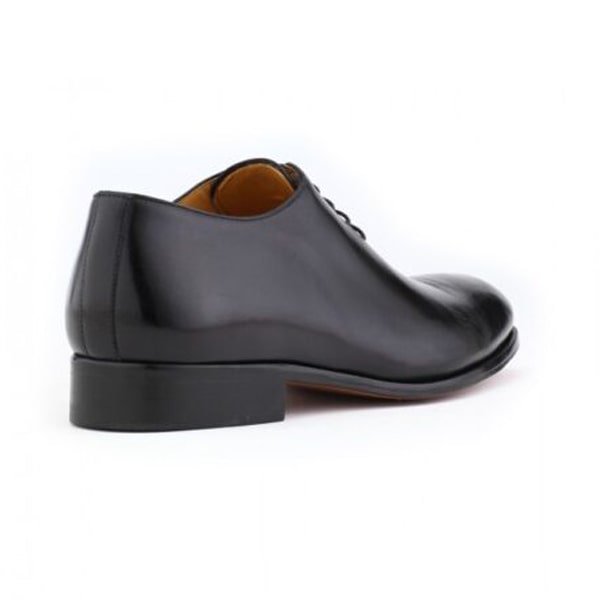 Captoe Diablo Dress up Black Grain Leather Shoes