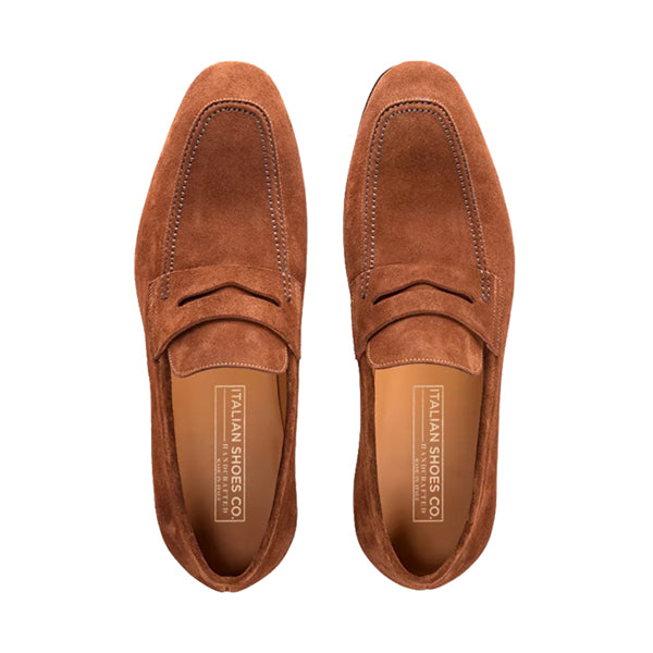 Penny Loafer in Suede Leather