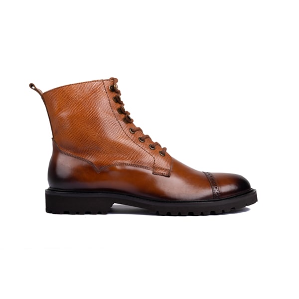 Shiny hotsell brown boots