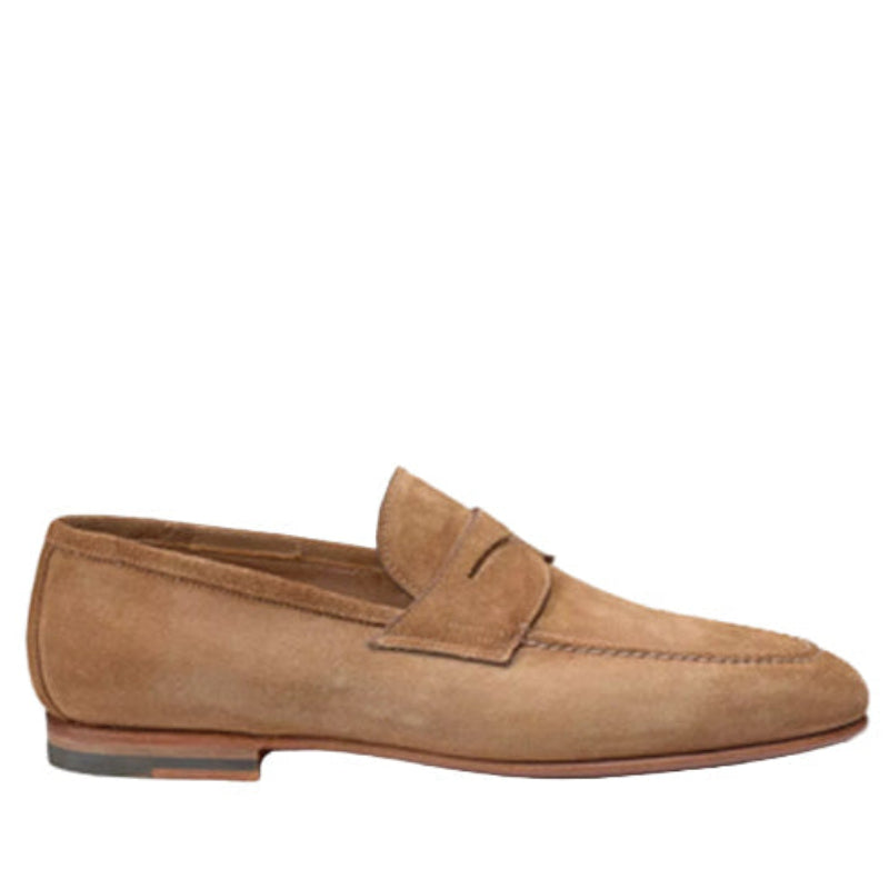 Suede Tan Loafer Slip-on Shoes