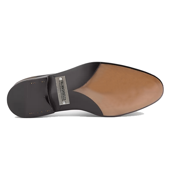 Derby Blucher Brown Pure Leather Shoes