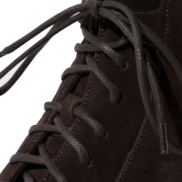 Derby Tan Color Brown Suede Leather High Ankle Boots