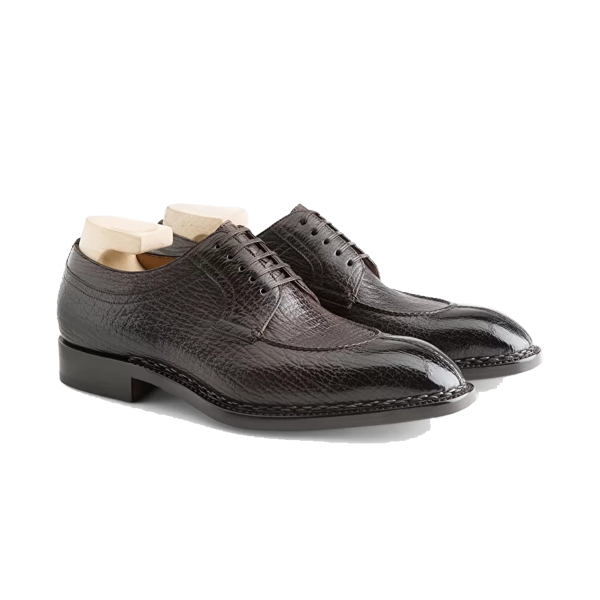 Derby Genuine Black Leather Shoes Online India