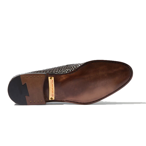 Penny Weaved Leather Loafer