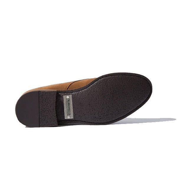 Derby High Ankle Suede Brown Leather Boots