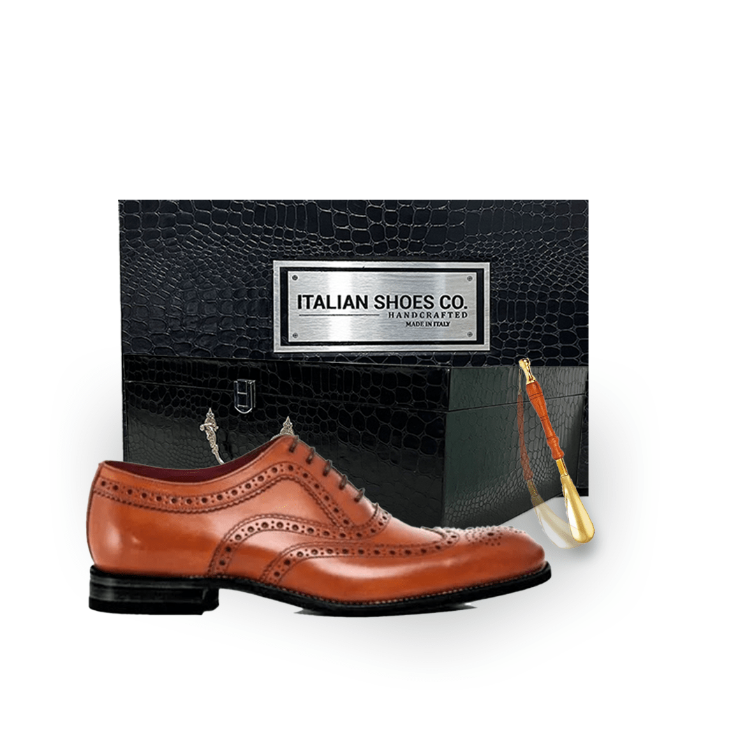Wingtip Shiny Luxury Leather Shoes