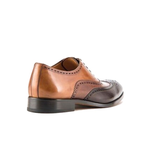 Wingtip Oxford Brogue Two Tone Brown Shoes