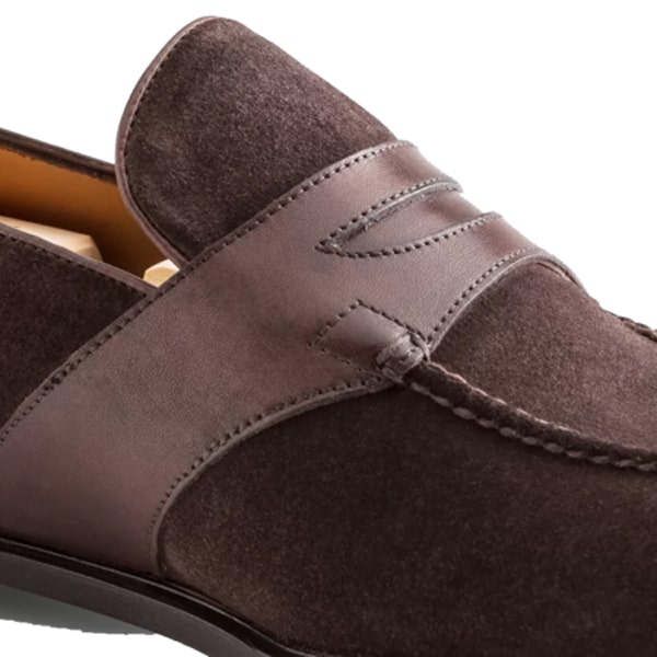 Penny Loafer in Suede Leather