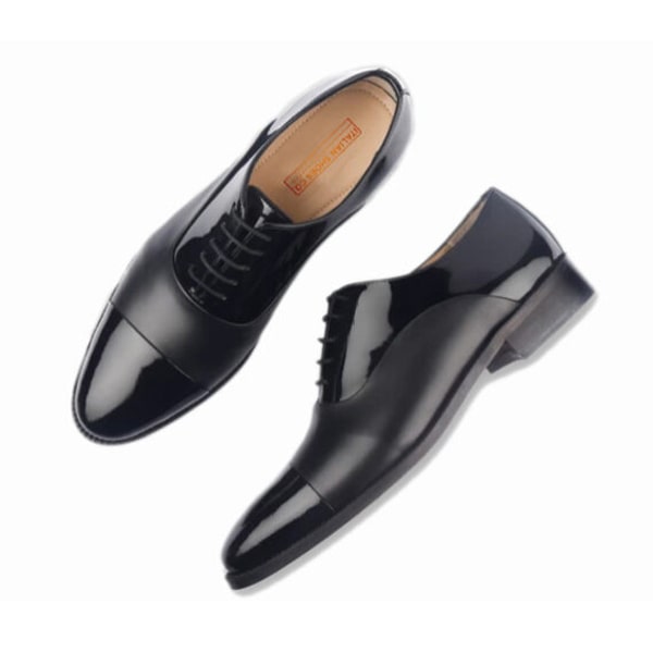 Captoe Formal Oxford Classic Shiny Leather Shoes