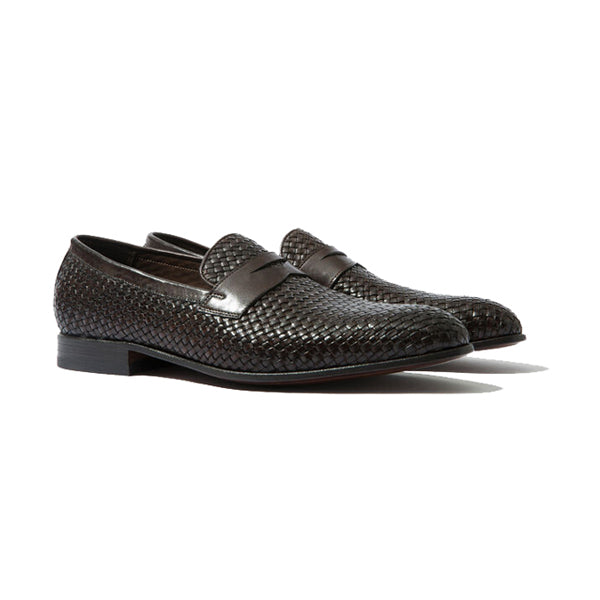 Penny Weaved Leather Loafer