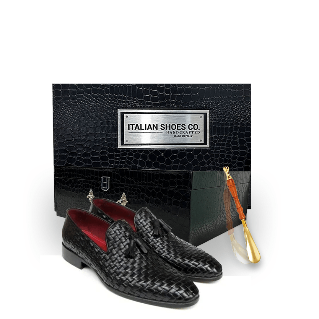 Tassel Woven Leather Loafer
