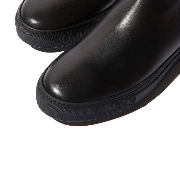 Orlando Chelsea Round Toe Leather Ankle Boots