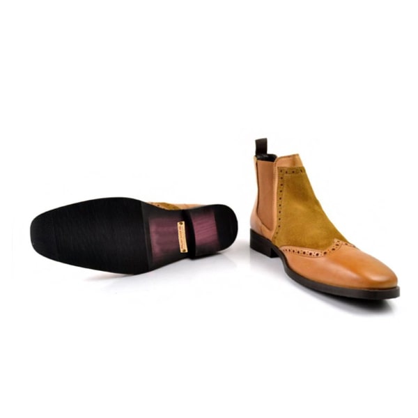 Wingtip Chelsea Ankle Boots