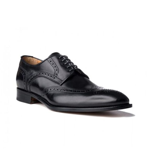 Wingtip Derby Dress up Matt Black Shoes