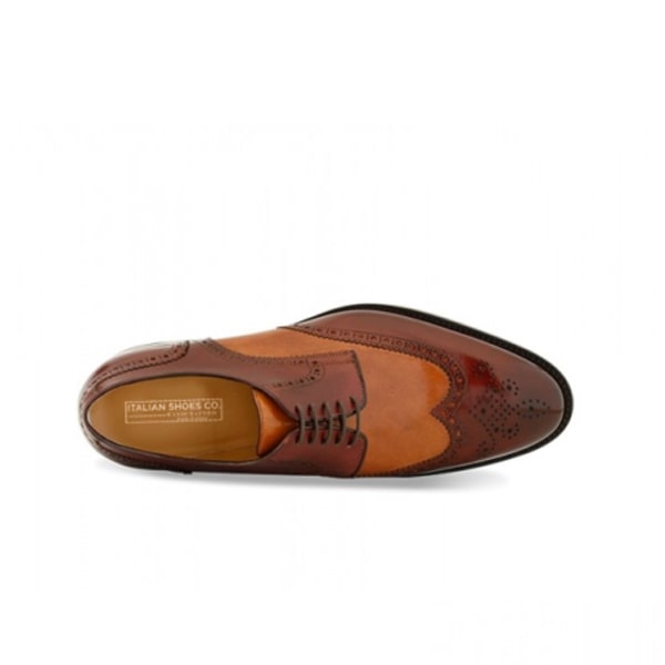 Wingtip Derby Dress up Shiny Hand Painted Shoes