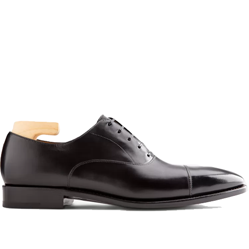 Oxfords Black Italian Leather Men Shoes 571