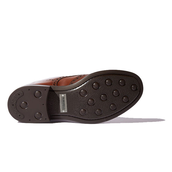 Wingtip Brown Leather High Ankle Derby Boots