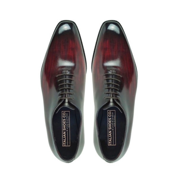 Classic Patina Lace-Up Leather Oxford Shoes