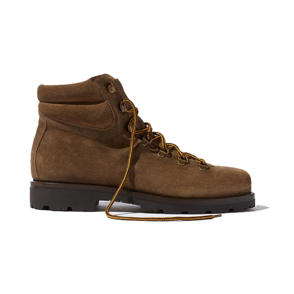 Suede Brown Leather Ankle Boots 656