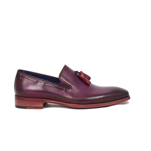 Tassel Leather Loafer in Purple