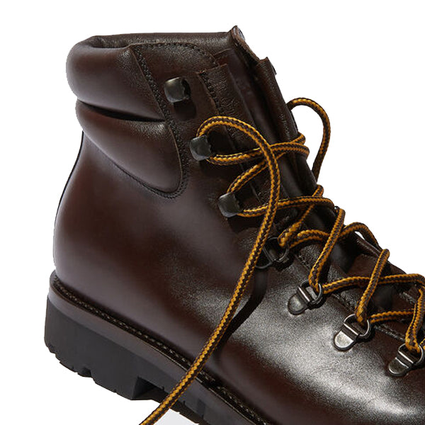 Dark Brown Leather Ankle Boots