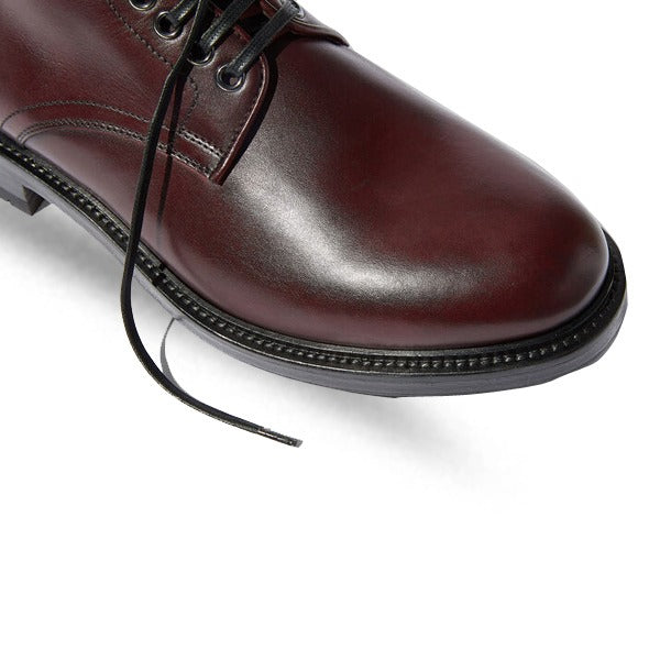 Derby High Ankle Burgundy Colored Leather Boots
