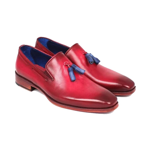 Tassel Leather Plain Toe Loafer