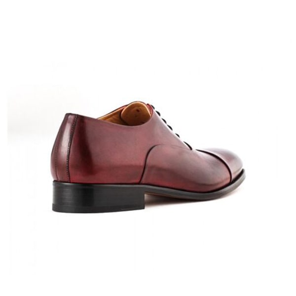 Captoe Leather Lace-Up Oxford Shoes