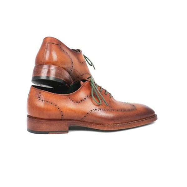 Wingtip Oxford Green Lace Up Brown Shoes