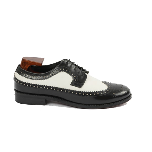 black and white wingtip dress shoes Spectator Wingtip Oxford Shoe - Black/White