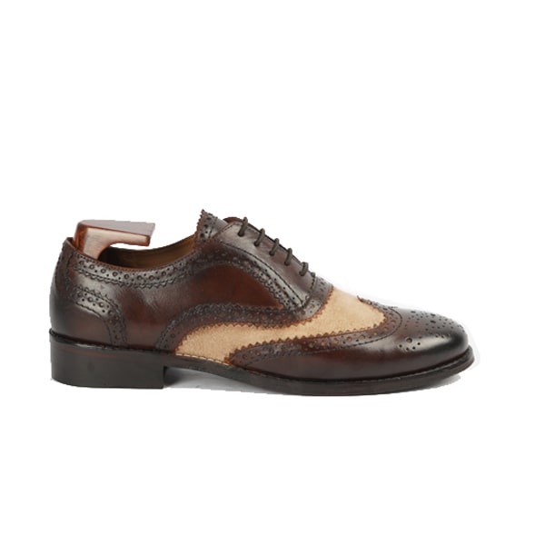 Wingtip Oxford Brogue Dark Brown Shoes