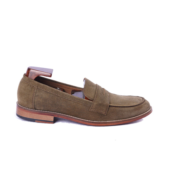 Penny Loafer in Suede Leather