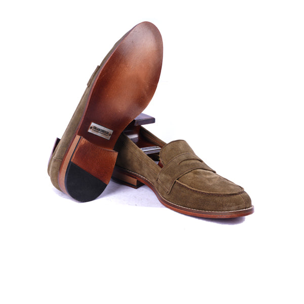 Penny Loafer in Suede Leather