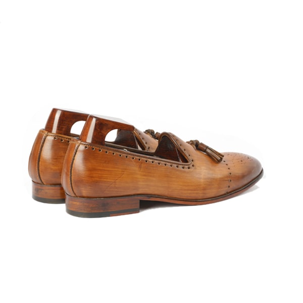 Tassel Shade Brown Leather Loafer