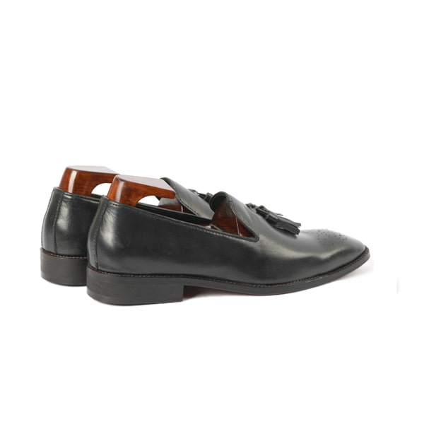 Matt Black Tassel Loafers
