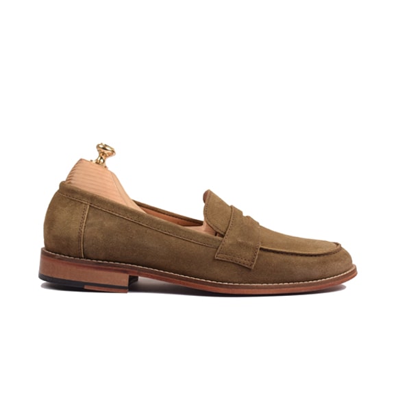 Penny Loafer In Suede Leather
