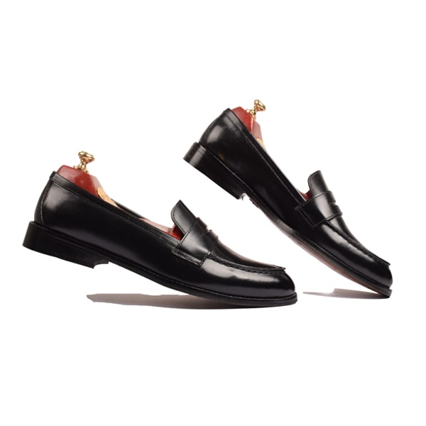 Penny Loafer in Black Leather